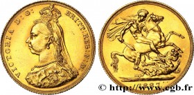 GREAT-BRITAIN - VICTORIA
Type : Souverain “buste du jubilé” 
Date : 1887 
Mint name / Town : Londres 
Quantity minted : - 
Metal : gold 
Millesimal fi...