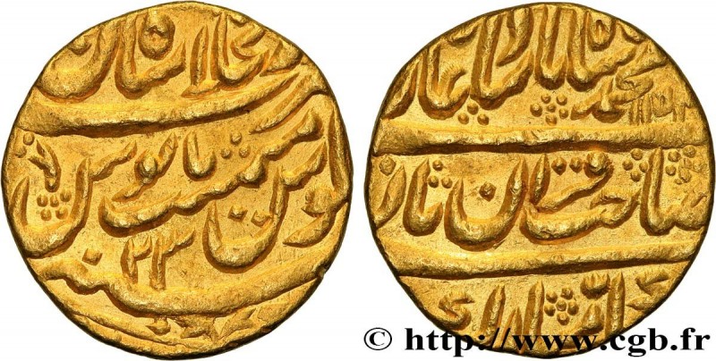 INDIA - MUGHAL EMPIRE - MUHAMMAD SHAH
Type : Mohur 
Date : n.d. 
Mint name / Tow...