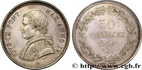ITALY - PAPAL STATES - PIUS IX (Giovanni Maria Mastai Ferretti)
Type : 50 Baiocchi an IV 
Date : 1850 
Mint name / Town : Rome 
Metal : silver 
Milles...