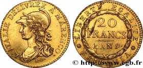 ITALY - SUBALPINE GAUL
Type : 20 francs Marengo 
Date : An 9 (1800-1801) 
Mint name / Town : Turin 
Quantity minted : 15831 
Metal : gold 
Millesimal ...