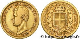 ITALY - KINGDOM OF SARDINIA - CHARLES-ALBERT
Type : 10 Lire 
Date : 1833 
Mint name / Town : Gênes 
Quantity minted : 1550 
Metal : gold 
Millesimal f...
