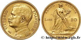 ITALY - KINGDOM OF ITALY - VICTOR-EMMANUEL III
Type : 20 Lire 
Date : 1912 
Mint name / Town : Rome 
Quantity minted : 59970 
Metal : gold 
Millesimal...