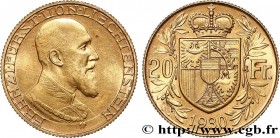 LIECHTENSTEIN
Type : 20 Franken 
Date : 1930 
Quantity minted : 2500 
Metal : gold 
Millesimal fineness : 900  ‰
Diameter : 21  mm
Orientation dies : ...