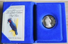 AUSTRALIA - 1989, 1990, 1992, 1992, 1993, 1994 - 10 Dollari Serie “Uccelli australiani”, 6 es. Con scatola e certificato/i Proof