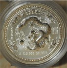 AUSTRALIA - 2000 - 2 Dollari “Dragone”, 2 Once FDC