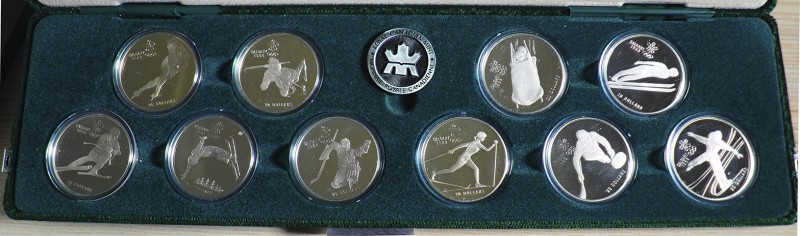 CANADA - 1985/1987 - 20 Dollari Serie 10 es. “Olimpiadi di Calgary, 1988” Con sc...