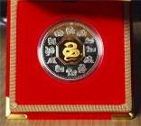 CANADA - 2001 - 15 Dollari “Lunar coin - Astrologia cinese, Serpente” Con scatola e certificato/i Proof