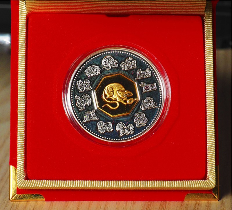 CANADA - 2008 - 15 Dollari “Lunar coin - Astrologia cinese, Topo” Con scatola e ...