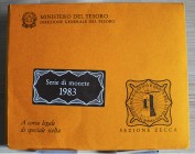 ITALIA - 1983 - Serie 10 valori + serie privata 7 valori In confezione, con certificato/i FDC