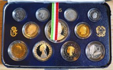ITALIA - 1995 - Serie 11 valori Con scatola e certificato/i Proof