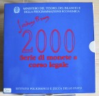 ITALIA - 2000 - Serie 12 valori “Giordano Bruno” In confezione, con certificato/i FDC