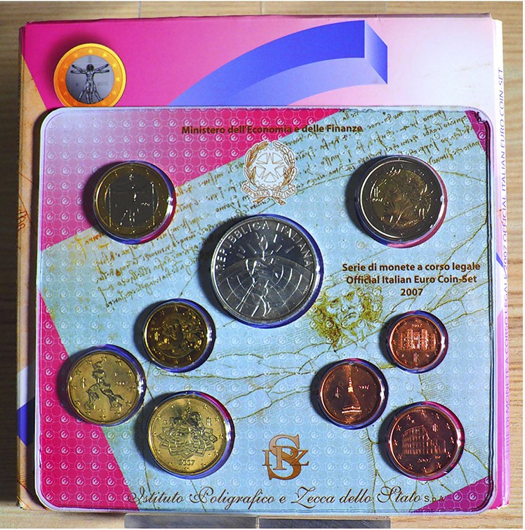 ITALIA - 2007 - Serie 9 valori In confezione, con certificato/i FDC