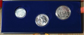 MESSICO - 1986 - 100 Pesos, 50 Pesos e 25 Pesos “Messico 1986” I serie Con scatola e certificato/i Proof
