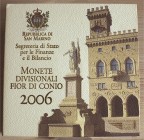 SAN MARINO - 2006 - Serie 9 valori In confezione FDC