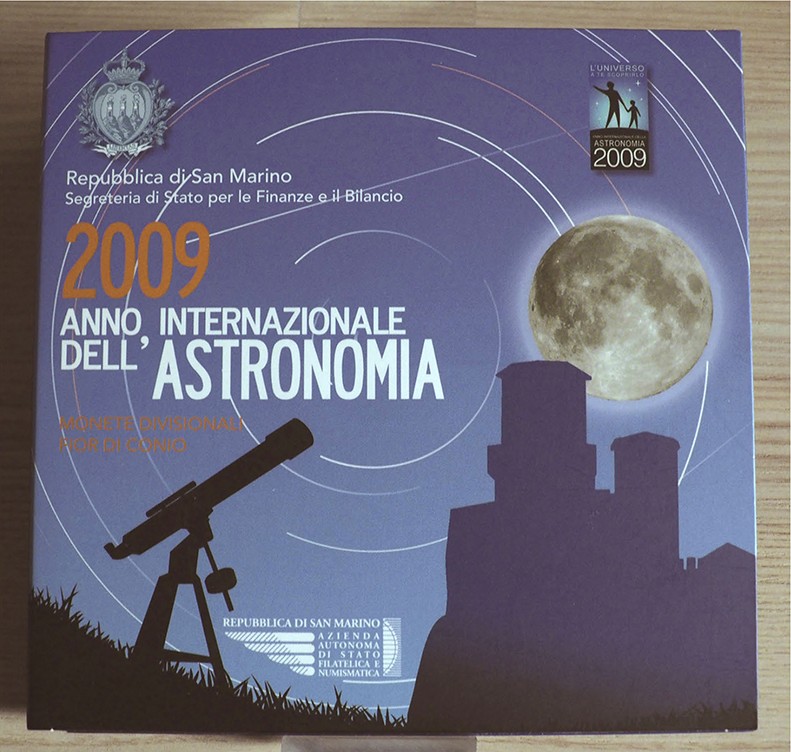 SAN MARINO - 2009 - Serie 9 valori “Anno internazionale dell’Astronomia” In conf...