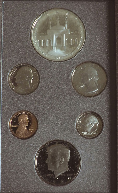 U.S.A. - 1984 - 6 Valori “prestige set” Con scatola Proof