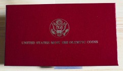 U.S.A. - 1988 - 1 Dollaro “Olimpiadi - Fiaccole” Con scatola e certificato/i FDC
