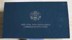 U.S.A. - 1994 - 1 Dollaro e 1/2 Dollaro “Civil War” Con scatola e certificato/i Proof