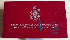 U.S.A. - 1995 - 1 Dollaro “Corridore” e 1 Dollaro “Anelli” dei Giochi olimpici di Atlanta Con scatola e certificato/i Proof