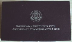 U.S.A. - 1996 - 1 Dollaro “Smithsonian Institution 150th” Con scatola e certificato/i Proof