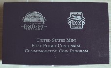 U.S.A. - 2003 - 1 Dollaro “First flight Centennial” Con scatola e certificato/i Proof