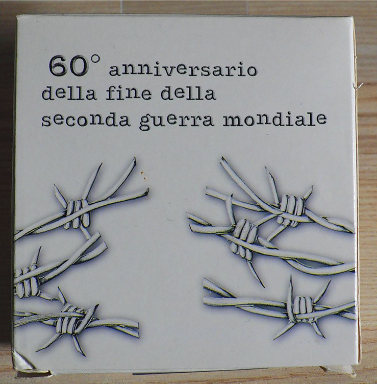 VATICANO - 2005 - 5 Euro “60° anniv. fine della Seconda Guerra Mondiale” Con sca...