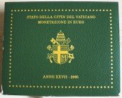 VATICANO - 2005 A. XXVII - Serie 8 vall. In confezione FDC