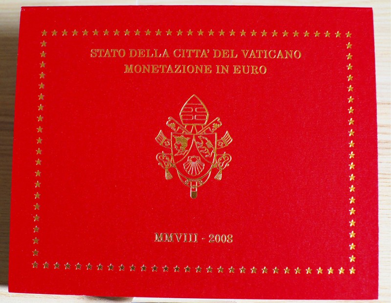 VATICANO - 2008 - Serie 8 vall. In confezione FDC