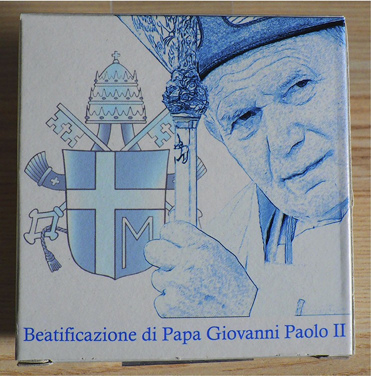 VATICANO - 2011 - 5 Euro “Beatificazione di Papa Giovanni Paolo II” Con scatola ...