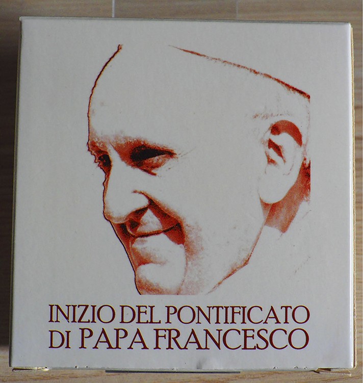VATICANO - 2013 - 5 Euro “Inizio del pontificato di Papa Francesco” Con scatola ...