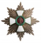 Collezione Santa Margherita
Europa - Ungheria
Ordine al Merito - Placca da Cavaliere di Gran Croce - Argento e smalti, spillo al rovescio - Danno di...