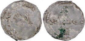 Belgium. Lower Lorraine. Otto III 983-1002. AR Denar (18mm, 1.36g). Liege mint. + OTTO GRA D [I REX], diademed bust left / S - +LEDGI – A, three-line ...