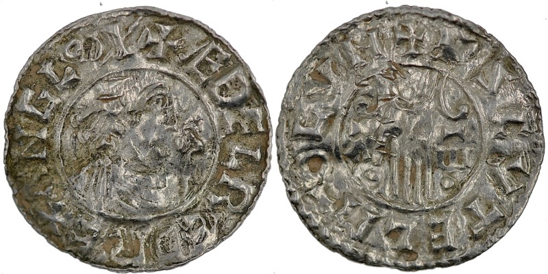 England. Aethelred II. 978-1016. AR Penny (20mm, 1.20 g, 9h). Second hand type (...