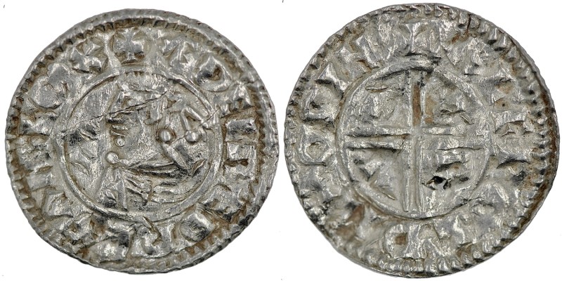 England. Aethelred II. 978-1016. AR Penny (21mm, 1.67 g, 9h). Intermediate Small...