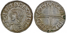England. Aethelred II. 978-1016. AR Penny (20mm, 1.72 g, 1h). Long Cross type (BMC IVa, Hild. D). York mint; moneyer Sumarlithi. Struck circa 997-1003...