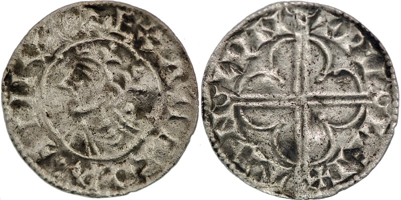 England. Cnut the Great. 1016-1035. AR Penny (19mm, 0.88 g, 3h). Quatrefoil type...