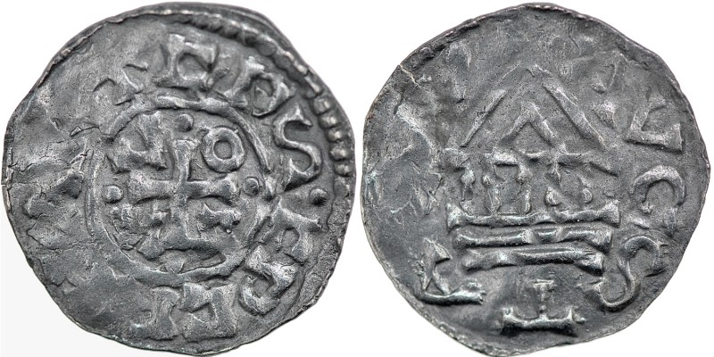Germany. Duchy of Bavaria. Konrad II and Heinrich III 1027-1029. AR Denar (20mm,...