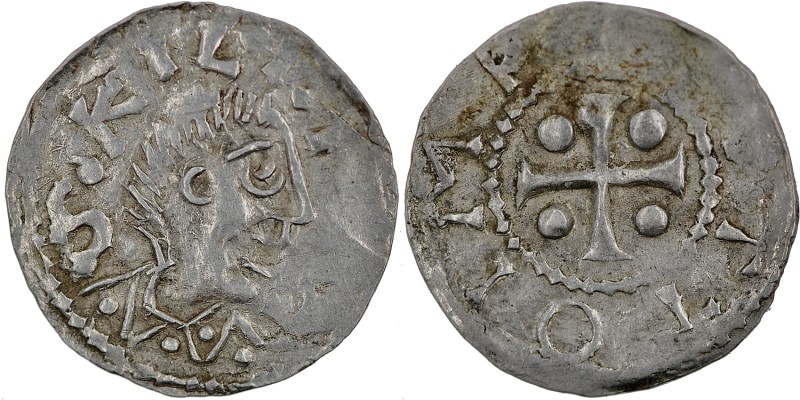 Germany. Otto III. 983-1002. AR Denar (18mm, 1.13g). Würzburg mint. S KILIA[NV],...