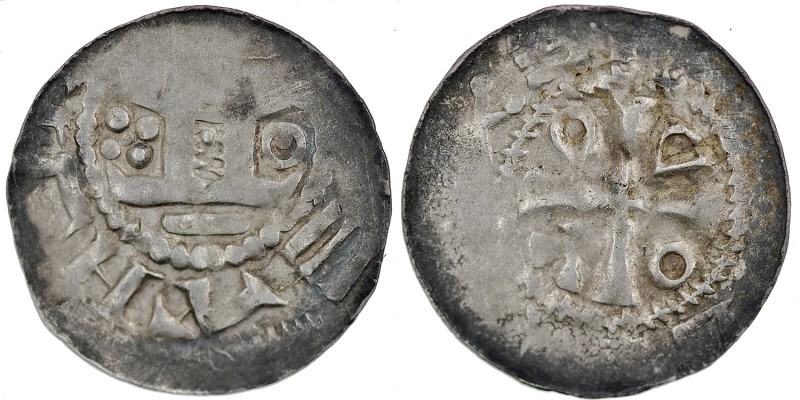 Germany. Lower Saxony. Otto III 983-1002. AR Denar (19mm, 1.30g). Goslar mint (?...