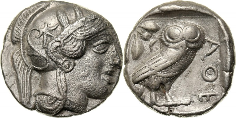 Greece, Attica, Tetradrachm, after 449 BC, Athens Weight 16,66 g, 24 mm.
 Waga ...