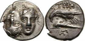 Greece, Moesia, Istros, Drachm 4th century BC Weight&nbsp; g, mm.
 Waga 4,95 g, 17 mm.

Grade: VF/VF+