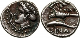 Greece, Paphlagonia, Sinope, Tetrobol 360-320 BC Weight 4,52 g, 18 mm. Waga 4,52 g, 18 mm. Reference: SNG Cop. 284
Grade: VF+
