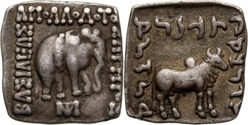 Greece, Bactria, Apollodotus I Soter, Drachm c. 180-160 BC Weight 2,41 g, 15 x 1...