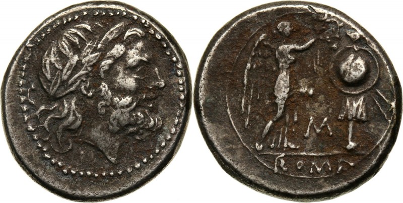 Roman Republic, anonymous Victoriatus, 211-206 BC, Rome Weight 3,10 g, 17 mm. Le...