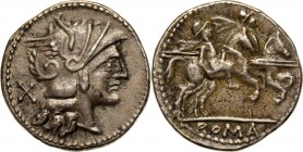 Roman Republic, anonymous Denar, Rome Weight 4,38 g, 20 mm.
 Waga 4,38 g, 20 mm.

Grade: VF+