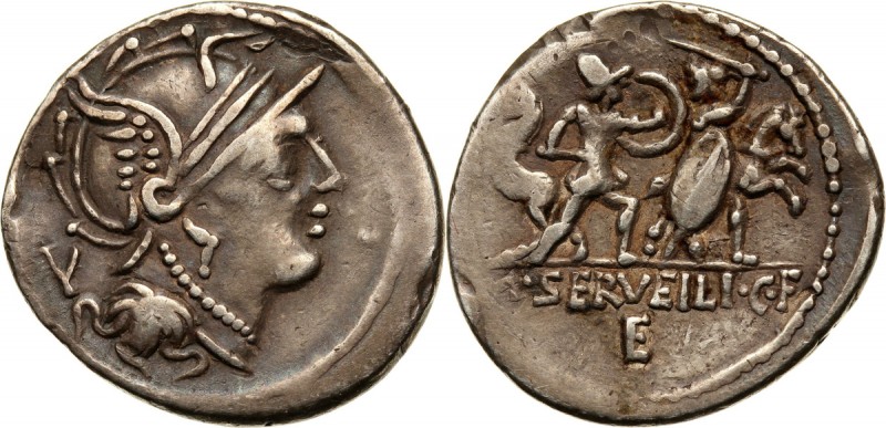 Roman Republic, M. Serveili C. F., Denar 62 BC, Rome Weight 3,78 g, 21 mm. Waga ...