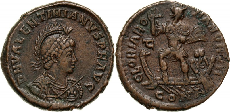 Roman Empire, Valentinian II 375-392, Bronze, Constantinople Weight 6,34 g, 21,5...
