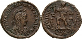 Roman Empire, Valentinian II 375-392, Bronze, Constantinople Weight 6,34 g, 21,5 mm.
Waga 6,34 g, 21,5 mm.

Reference: RIC 52b
Grade: VF+