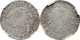 Zygmunt I Stary, grosz litewski 1535, litera N, Wilno Bardzo rzadka odmiana z literą N pod Pogonią. 
Reference: Kopicki 3188 (R4)
Grade: NGC XF45 
...