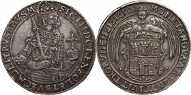 Zygmunt III Waza, talar 1630, Toruń Srebro 28,11 g. Drobne rysy. Reference: Kopicki 8263 (R4), Davenport 4372, Tyszkiewicz 30 mk
Grade: VF+ 

Zygmu...